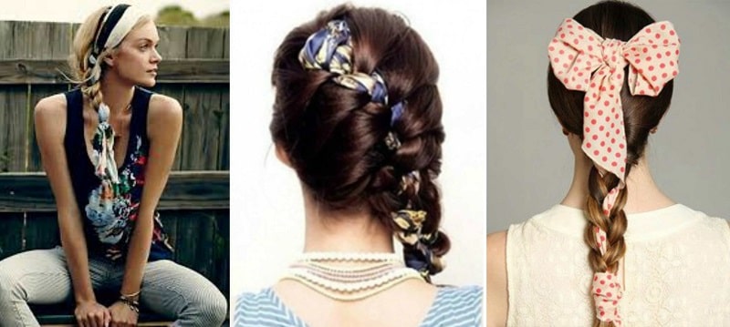 Kết hợp khăn team với tóc cực chất dành cho các bạn nữ 5 Khăn team